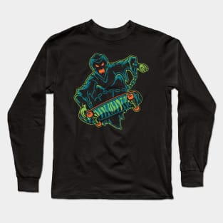 Green Ghost Long Sleeve T-Shirt